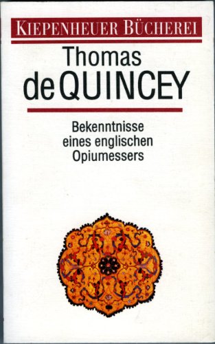 Beispielbild fr Bekenntnisse eines englischen Opiumessers zum Verkauf von medimops