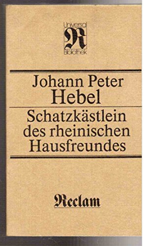 Beispielbild fr Schatzkstlein des rheinischen Hausfreundes (RUB, 1176) zum Verkauf von Versandantiquariat Felix Mcke