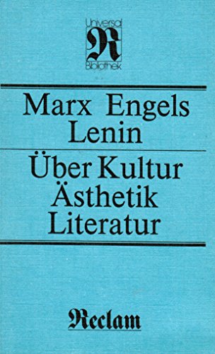 9783379000840: Ueber Kultur Aesthetik Literatur - Marx Engels Lenin