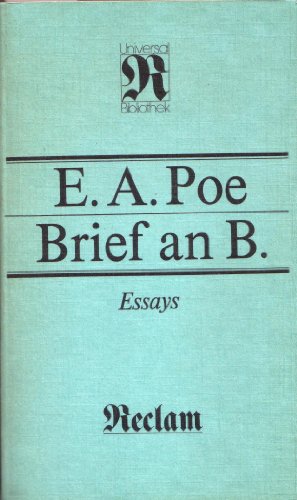 Beispielbild fr Brief an B. Essays. zum Verkauf von Grammat Antiquariat