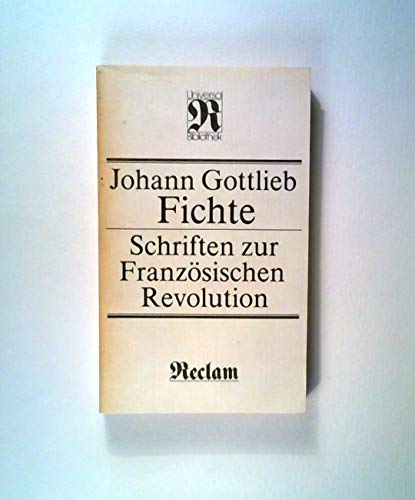 Stock image for Schriften zur franzo?sischen Revolution: Mit zeitgeno?ssischen Rezensionen (Reclams Universal-Bibliothek) (German Edition) for sale by Better World Books