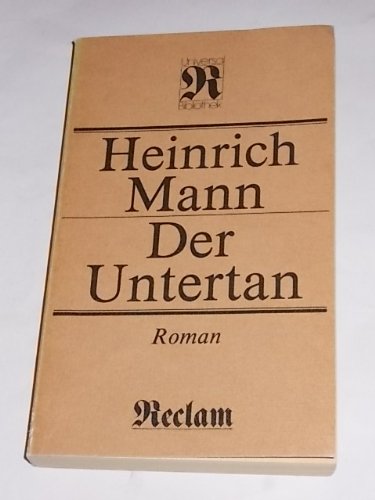 Beispielbild fr Der Untertan zum Verkauf von medimops