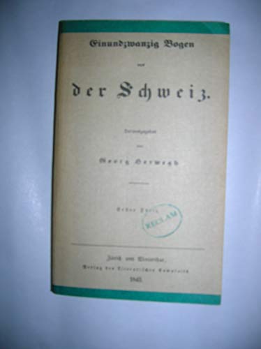 9783379004190: Einundzwanzig Bogen aus der Schweiz (Reclams Universal-Bibliothek)
