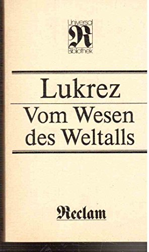 9783379004343: Vom Wesen des Weltalls (Reclams Universal-Bibliothek) (German Edition)