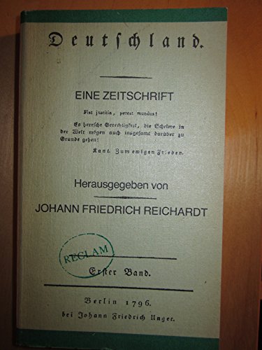 Stock image for Deutschland: Eine Zeitschrift (German Edition) for sale by Better World Books