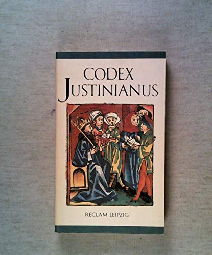 Stock image for Codex Justinianus. for sale by medimops