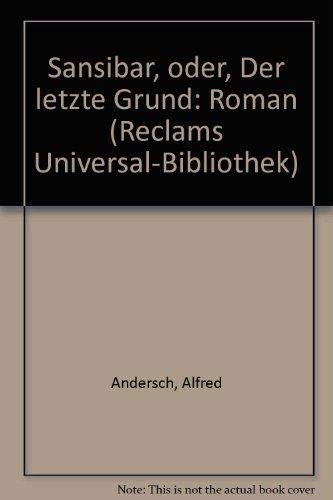 9783379005708: Sansibar oder der letzte Grund. Roman (RUB, 1331)