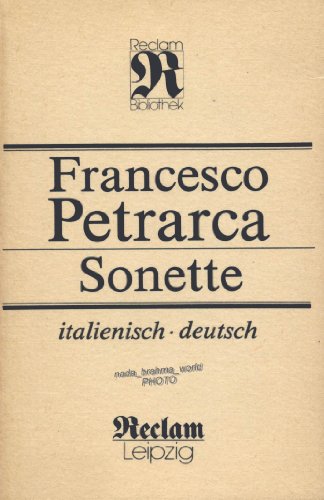 Beispielbild für Sonette (Reclam Bibliothek Band 317 - italienisch / deutsch) zum Verkauf von medimops