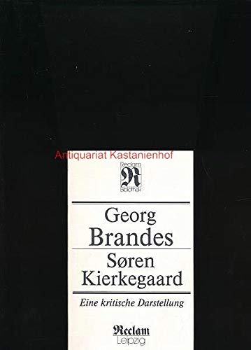 Beispielbild fr Sren Kierkegaard. Eine kritische Darstellung zum Verkauf von medimops