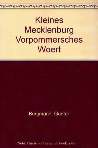 9783379015455: Kleines mecklenburg-vorpommersches Wrterbuch