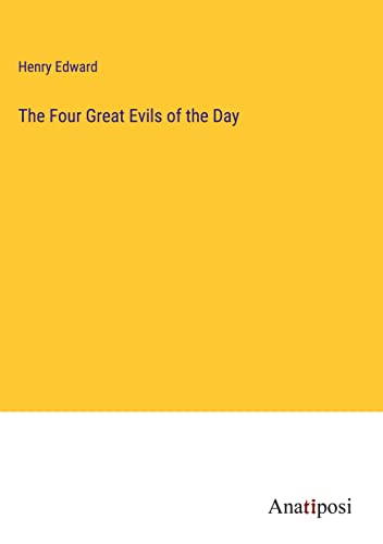 Imagen de archivo de Four Great Evils of the Day a la venta por PBShop.store US