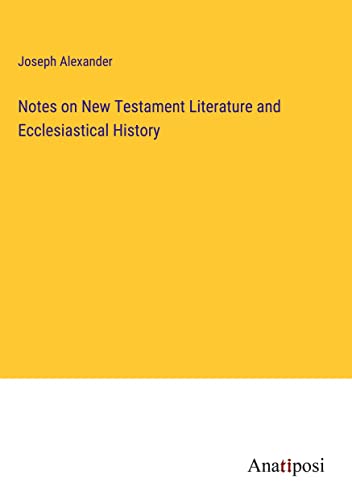Stock image for Notes on New Testament Literature and Ecclesiastical History for sale by Ria Christie Collections