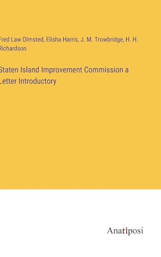 Stock image for Staten Island Improvement Commission a Letter Introductory for sale by ALLBOOKS1