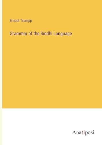 Stock image for Grammar of the Sindhi Language for sale by PBShop.store US