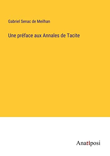 Stock image for pr?face aux Annales de Tacite for sale by PBShop.store US