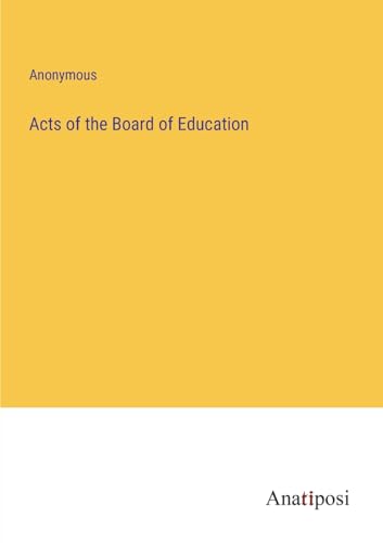 Stock image for Acts of the Board of Education for sale by PBShop.store US
