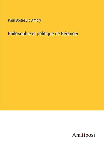 Stock image for Philosophie et politique de Branger for sale by GreatBookPrices