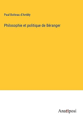 Stock image for Philosophie et politique de Branger for sale by GreatBookPrices