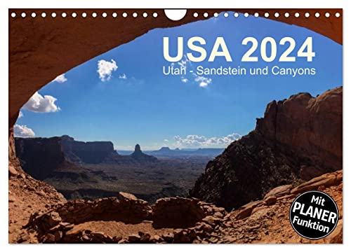 Imagen de archivo de USA 2024 Utah - Sandstone and canyons (Wall Calendar 2024 DIN A4 Landscape), CALVENDO 12 Month Wall Calendar a la venta por GF Books, Inc.