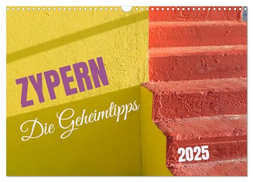 Stock image for Zypern - Die Geheimtipps (Wandkalender 2025 DIN A3 quer), CALVENDO Monatskalender : Erleben Sie die geteilte Insel fr einmal berraschend anders: schrg, skurril, poetisch for sale by AHA-BUCH GmbH