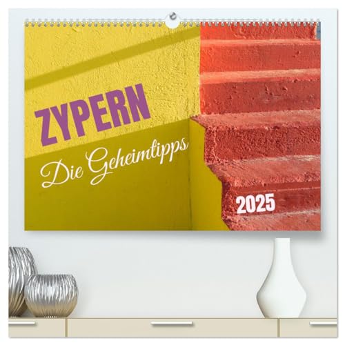 Stock image for Zypern - Die Geheimtipps (hochwertiger Premium Wandkalender 2025 DIN A2 quer), Kunstdruck in Hochglanz : Erleben Sie die geteilte Insel fr einmal berraschend anders: schrg, skurril, poetisch for sale by AHA-BUCH GmbH