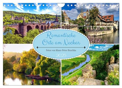 Stock image for Romantische Orte am Neckar (Wandkalender 2025 DIN A4 quer), CALVENDO Monatskalender : Eine Flussreise zwischen Tbingen und Heidelberg for sale by AHA-BUCH GmbH
