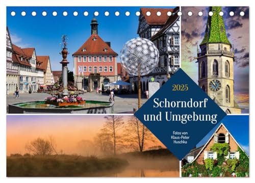 Stock image for Schorndorf und Umgebung (Tischkalender 2025 DIN A5 quer), CALVENDO Monatskalender : Ein buntes Portrait der Daimler-Stadt und ihrer Umgebung for sale by AHA-BUCH GmbH