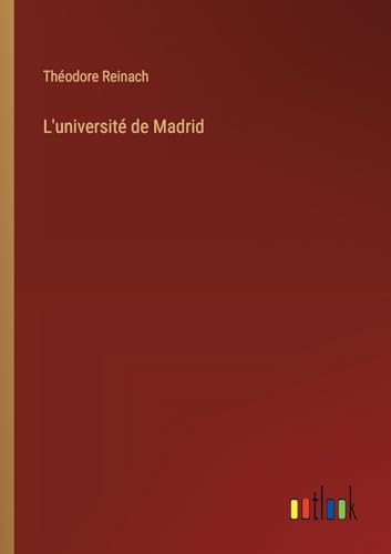 Imagen de archivo de L'universit de Madrid a la venta por GreatBookPrices