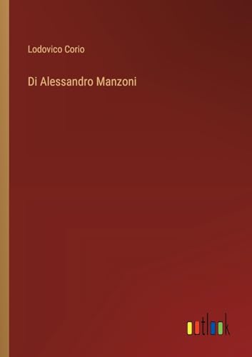 Stock image for Di Alessandro Manzoni for sale by GreatBookPrices