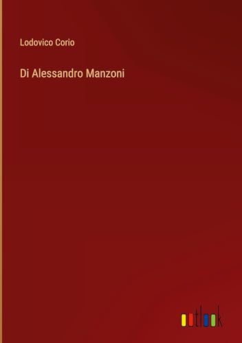 Stock image for Di Alessandro Manzoni for sale by GreatBookPrices