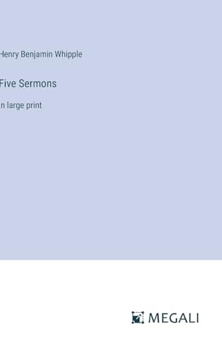Stock image for Five Sermons: in large print for sale by California Books