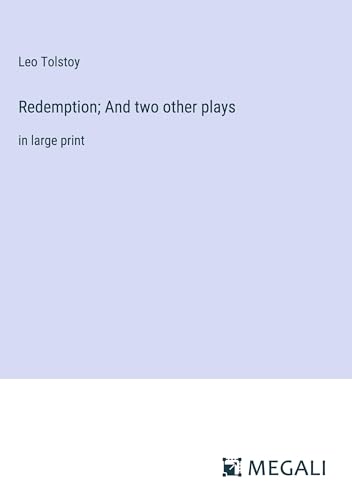 Stock image for Redemption; And two other plays: in large print for sale by California Books