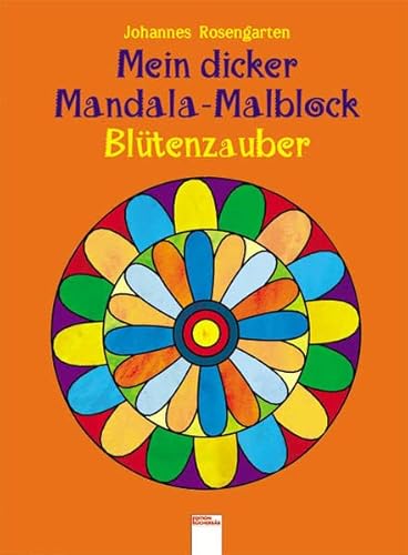 9783401090023: Mein dicker Mandala-Malblock - Bltenzauber
