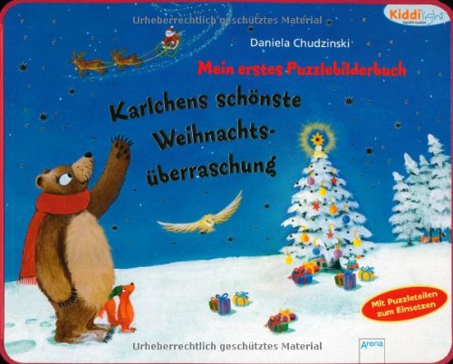 Beispielbild fr Mein erstes Puzzlebilderbuch - Karlchens schnste Weihnachtsberraschung zum Verkauf von medimops