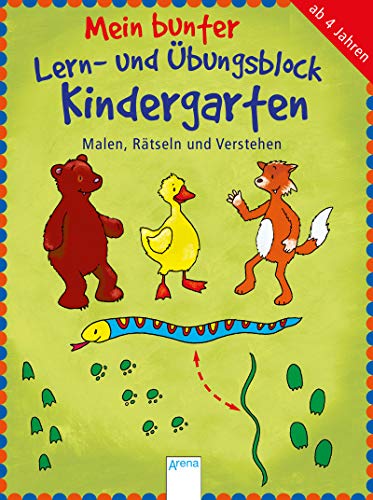 9783401414751: Mein bunter Lern- und bungsblock Kindergarten. Malen, Rtseln und Verstehen