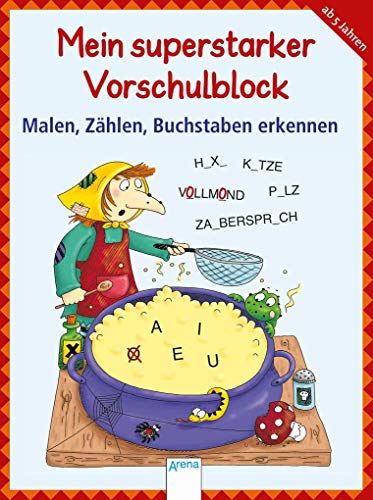 Beispielbild fr Malen, Zhlen, Buchstaben erkennen: Mein superstarker Vorschulblock zum Verkauf von medimops