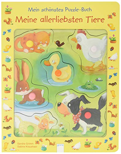 Meine allerliebsten Tiere : Mein schönstes Puzzle-Buch - Sandra Grimm