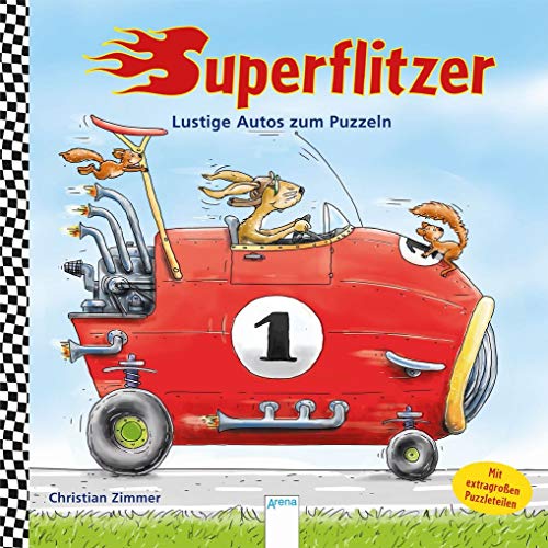 9783401704647: Superflitzer!: Lustige Autos zum Puzzeln
