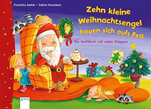 Beispielbild fr Zehn kleine Weihnachtsengel freuen sich aufs Fest: Ein Suchbuch mit vielen Klappen zum Verkauf von medimops