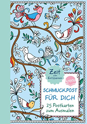 Stock image for Schmuckpost fr dich: 25 Postkarten zum Ausmalen. Zeit zum Entspannen for sale by Revaluation Books