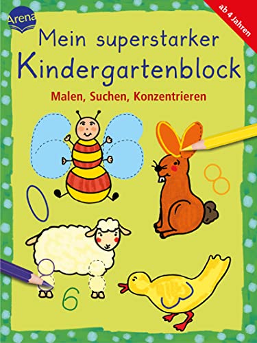 Imagen de archivo de Mein superstarker Kindergartenblock.: Malen, Suchen, Konzentrieren a la venta por Bahamut Media