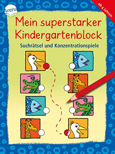 Beispielbild fr Mein superstarker Kindergartenblock. Suchrtsel und Konzentrationsspiele zum Verkauf von Blackwell's