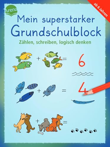 Stock image for Mein superstarker Grundschulblock. Zhlen, schreiben, logisch denken for sale by GreatBookPrices