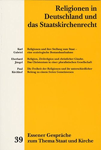 Beispielbild fr Religionen in Deutschland und das Staatskirchenrecht. zum Verkauf von Antiquariat Bookfarm