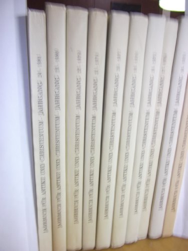 Beispielbild fr Jahrbuch Fur Antike und Christentum, Jahrgang 27/28, 1984/1985 zum Verkauf von Windows Booksellers