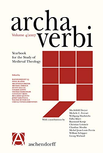 Stock image for Archa Verbi. Yearbook for the Study of Medieval Theology for sale by ISD LLC