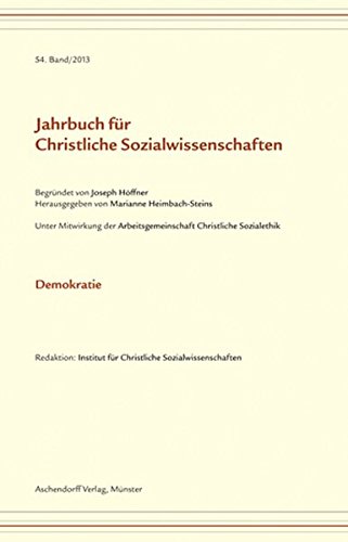 9783402109861: Jahrbuch fr christliche Sozialwissenschaften, 54. Band