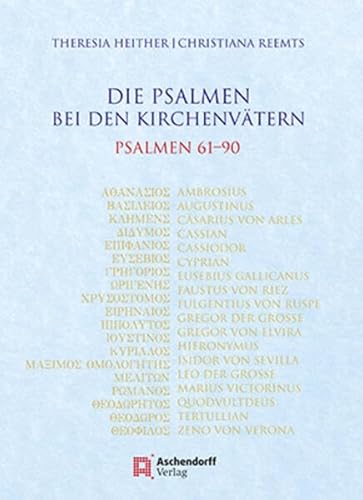 Beispielbild fr Die Psalmen Bei Den Kirchenvatern. Psalmen 61-90 zum Verkauf von Blackwell's