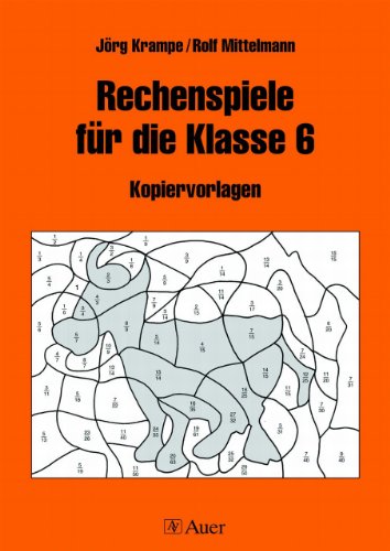 9783403018209: Rechenspiele fr die Klasse 6. Kopiervorlagen