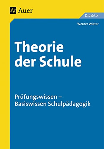 Beispielbild fr Theorie der Schule zum Verkauf von medimops